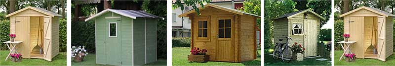 casette in legno, box, ricoveri attrezzi e armadi per giardino