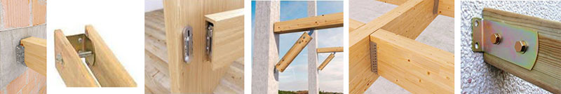 Fissaggio travi a parete negozio online mybricoshop.com Fissaggio travi in legno a muro