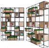 Sistema Smart Cube in alluminio e legno