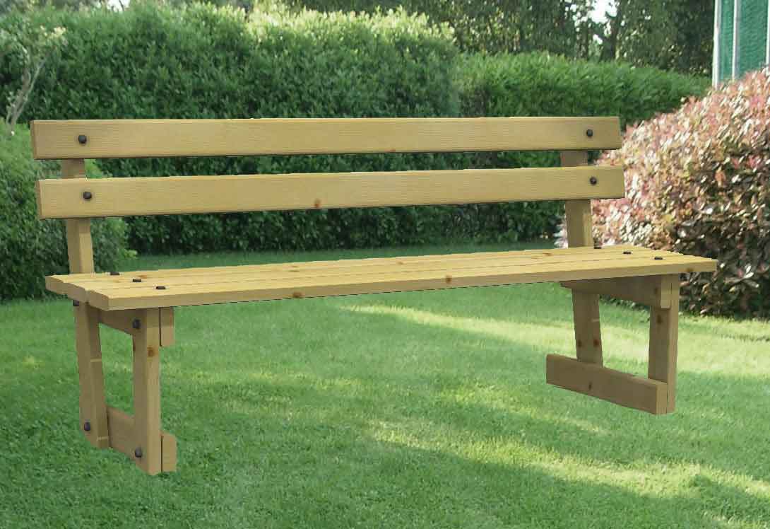 Panchine in legno e altri materiali: Panchina in legno ...