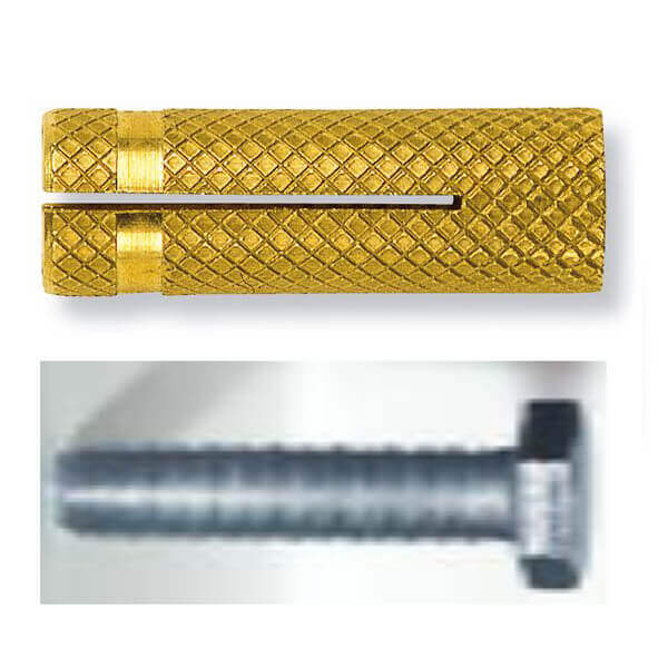 Tassello In Ottone M8x30 Pz100 - Conico,foro D.10,sforzo Kg.140 Per - Foto 10