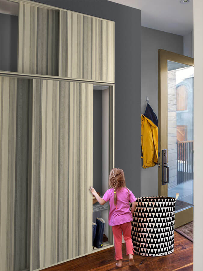 Ante Scorrevoli In Laminato Con Telaio Su Misura