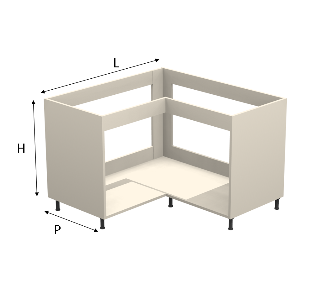 Base ad angolo per cucina