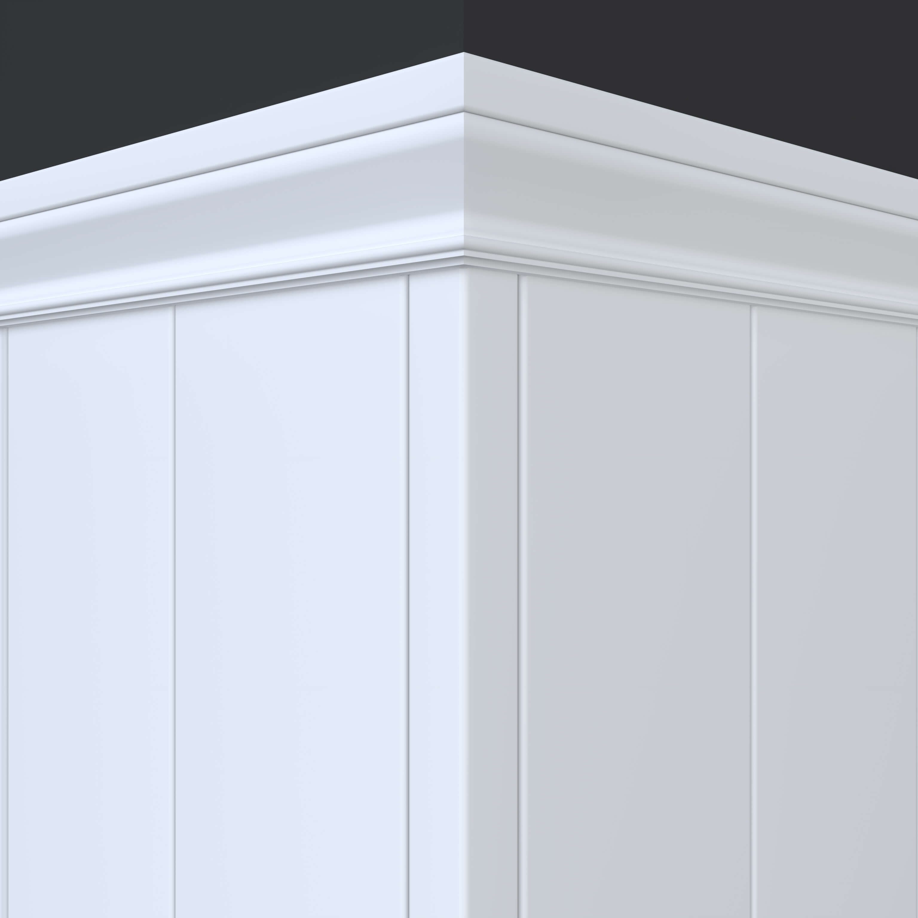 Cornice a cappello per boiserie