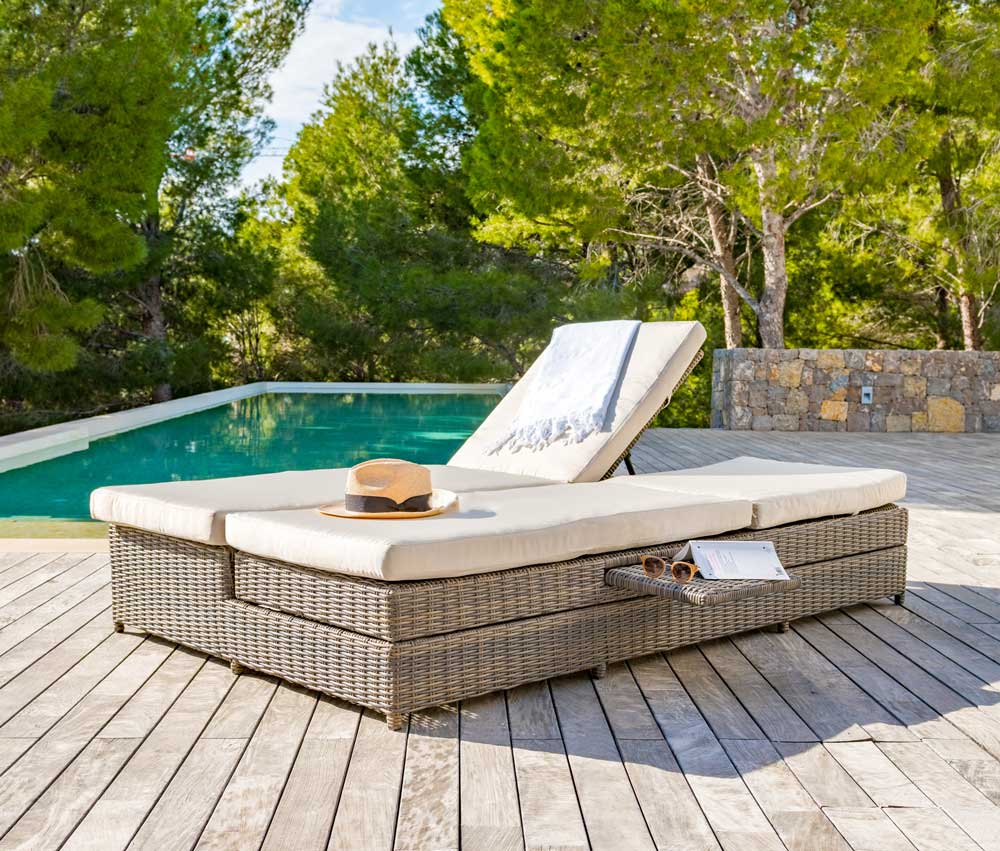 Lettino Prendisole Lettino Sdraio Sole Legno Teak Sdraio Da