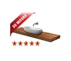 Top lavabo legno