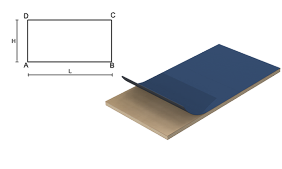 Placcatura con laminati Multistrato laminato colorato