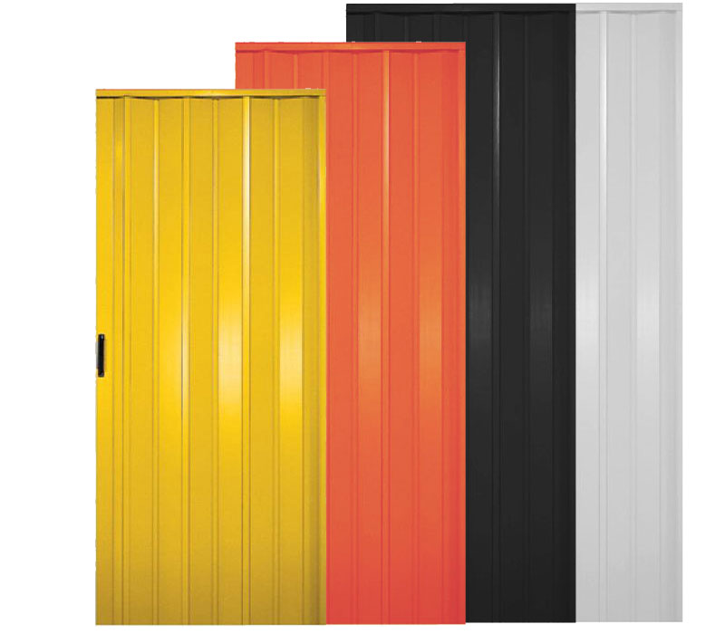 Porta a soffietto PVC laccata lucida