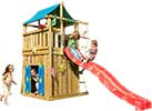 Parco gioco con scivolo  e casetta LODGE-PLAYHOUSE_mybricoshop