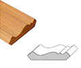 Cornice in legno massello per falegnameria per pannelli art.135_mybricoshop