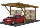 Covercar carport garage ricovero autovetture e un posto a due posti modulare in legno lamellare impregnato in autoclave in vendita online da mybricoshop