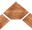 elemento trapezoidale massello per top da cucina su misura in vendita online da Mybricoshop