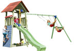 torretta parco giochi Belvedere Swing per parchi e giardini Blue Rabbit in vendita online da Mybricoshop