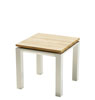 Tavolinetto in alluminio verniciato bianco Cube per esterni in vendita online da Mybricoshop