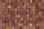 Pannelli tridimensionali 3D in legno Noce small square in vendita online da Mybricoshop