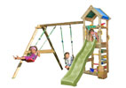 Torretta  gioco  Patio con scivolo e altalena Jungle gym con pertica_mybricoshop