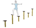 Pali per equilibrio e tante attrezzature per esercizi ginnici in vendita online da Mybricoshop