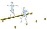 Attrezzatura di equilibrio e slalom e tante attrezzature per esercizi ginnici in vendita online da Mybricoshop