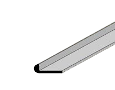 Profilo in alluminio ad unghietta per il fai da te in vendita online da Mybricoshop