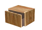 modulo  con cassetto in legno riciclato su misura dalla Bottega di Mastro Geppetto la falegnameria online di Mybricoshop