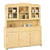 Credenza in legno di abete massello grezzo, mobili massello case Country 3AC in vendita online da Mybricoshop