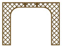 Grigliato ad arco interno su misura in pino impregnato in vendita online da Mybricoshop