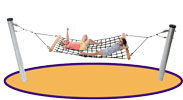 Amaca Hammock in corda armata per uso pubblico in vendita online da Mybricoshop