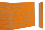 Doghe in PVC per esterni isomur arancio fluo  in vendita online da Mybricoshop
