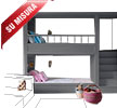 Letto a castello Clay su misura  in vendita online da Mybricoshop