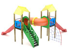 Parco gioco Tilly con scivolo idoneo per uso pubblico in vendita online da Mybricoshop