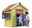 Casetta gioco jungle playhouse con porta e finestra uso privato parchi gioco