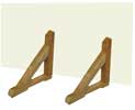 Coppia reggipannelli in legno impregnato in vendita online da Mybricoshop