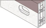 profilo distanziale a vista per fissaggio perline in PVC