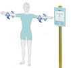 Palo portatabella rotazione braccia per attrezzature ginniche per uso pubblico. per esercizi ginnici in vendita online da Mybricoshop