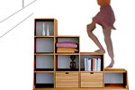 Scala libreria per soppalco You in legno in kit per spazi piccoli su misura in vendita online da Mybricoshop