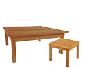 Tavolinetto in Robinia modello Floor per esterni in vendita online da Mybricoshop