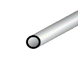 Profilo in alluminio tubolare tondo per il fai da te in diversi colori e dimensioni in vendita online da Mybricoshop