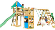 Torretta  gioco  Explorer con scivolo arrampicata ed altalena Jungle gym con pertica_mybricoshop