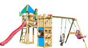 Torretta  gioco  Explorer con scivolo e altalena Jungle gym con pertica_mybricoshop