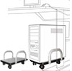 Mobiletto vassoio trolley porta PC in vendta online da Mybricoshop