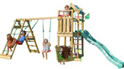 Torretta  gioco  Viking con scivolo altalena  e arrampicata Jungle gym_mybricoshop