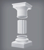 colonna dorica rigata in poliuretano C 3001 Classic Style in vendita online da Mybricoshop
