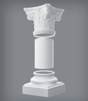 colonnetta liscia corinzia in poliuretano C 3001 Classic Style in vendita online da Mybricoshop