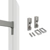barra porta abiti  alluminio  per piantana quadra in alluminio a parete per armadi e cabine armadio_mybricoshop