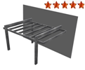 Pergola in kit moderna - Gazebo  moderno Hi Tech su misura in vendita online da Mybricoshop