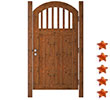 cancello robusto in legno impregnato elisa in vendita online da Mybricoshop