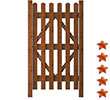 cancello robusto in legno impregnato krizia in vendita online da Mybricoshop