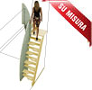 Scala a papera in kit ad al su misura per spazi ristretti in vendita online da Mybricoshop