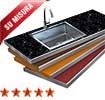 Top per cucina in legno lamellare massello, Faggio, Rovere in vendita online da Mybricoshop