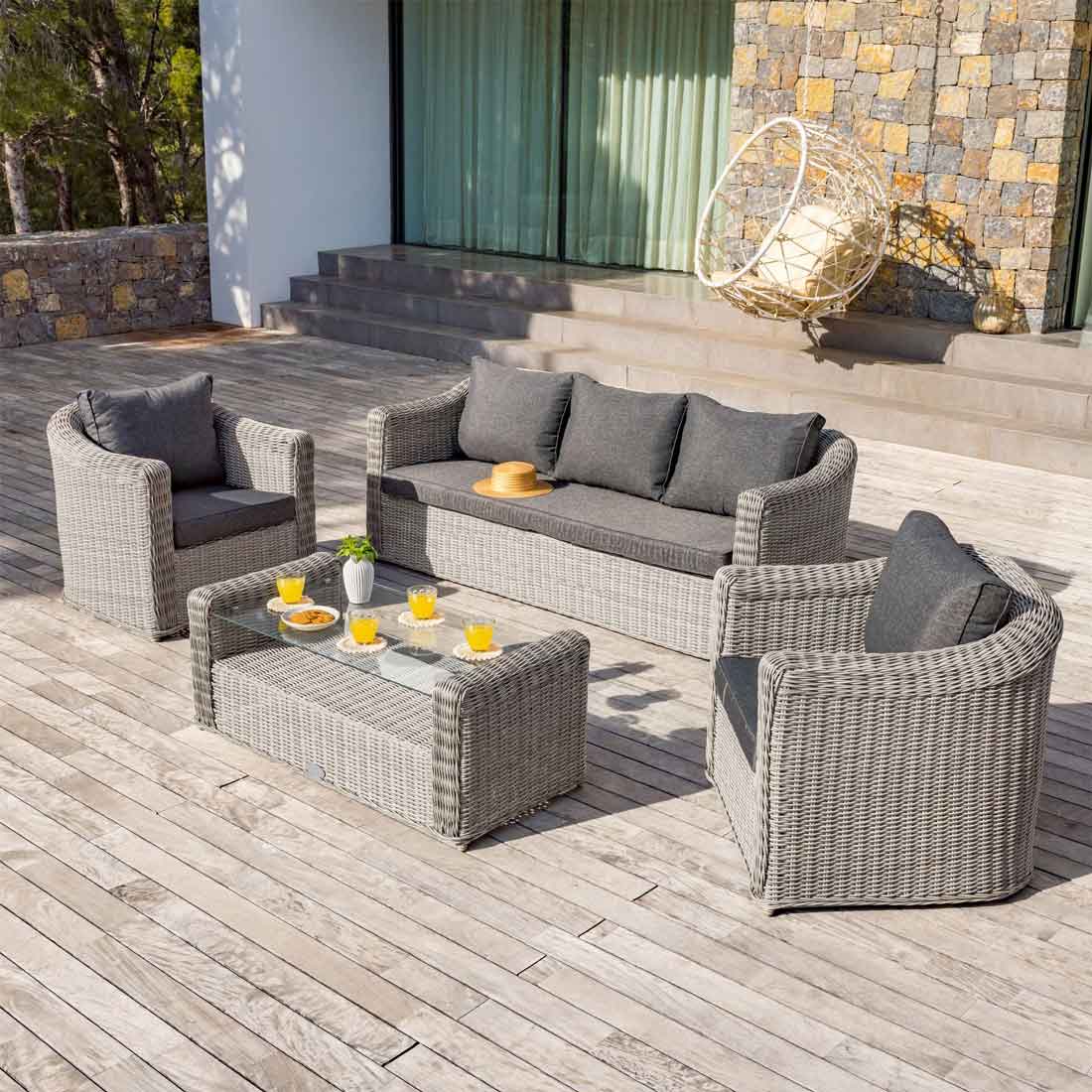 Divani Salotti Giardino Usati Giardino Divanetti Vimini Rattan